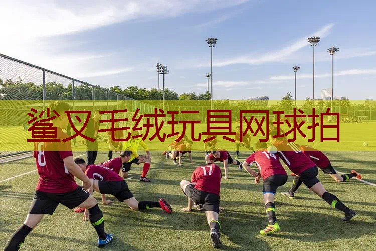 鲨叉毛绒玩具网球拍